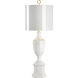 Chelsea House 41 inch 100.00 watt White Glaze Table Lamp Portable Light