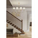 Molvene 6 Light 48 inch Legacy Brass Linear Chandelier Ceiling Light