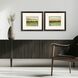 Abstract Vast Field Green and Brown and Yellow Framed Art, Propac