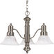Gotham 3 Light 22.5 inch Brushed Nickel Chandelier Ceiling Light