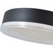 Waves LED 12 inch Matte Black Flush Mount Ceiling Light