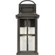 Williamston 1 Light 14 inch Antique Pewter Outdoor Wall Lantern, Medium