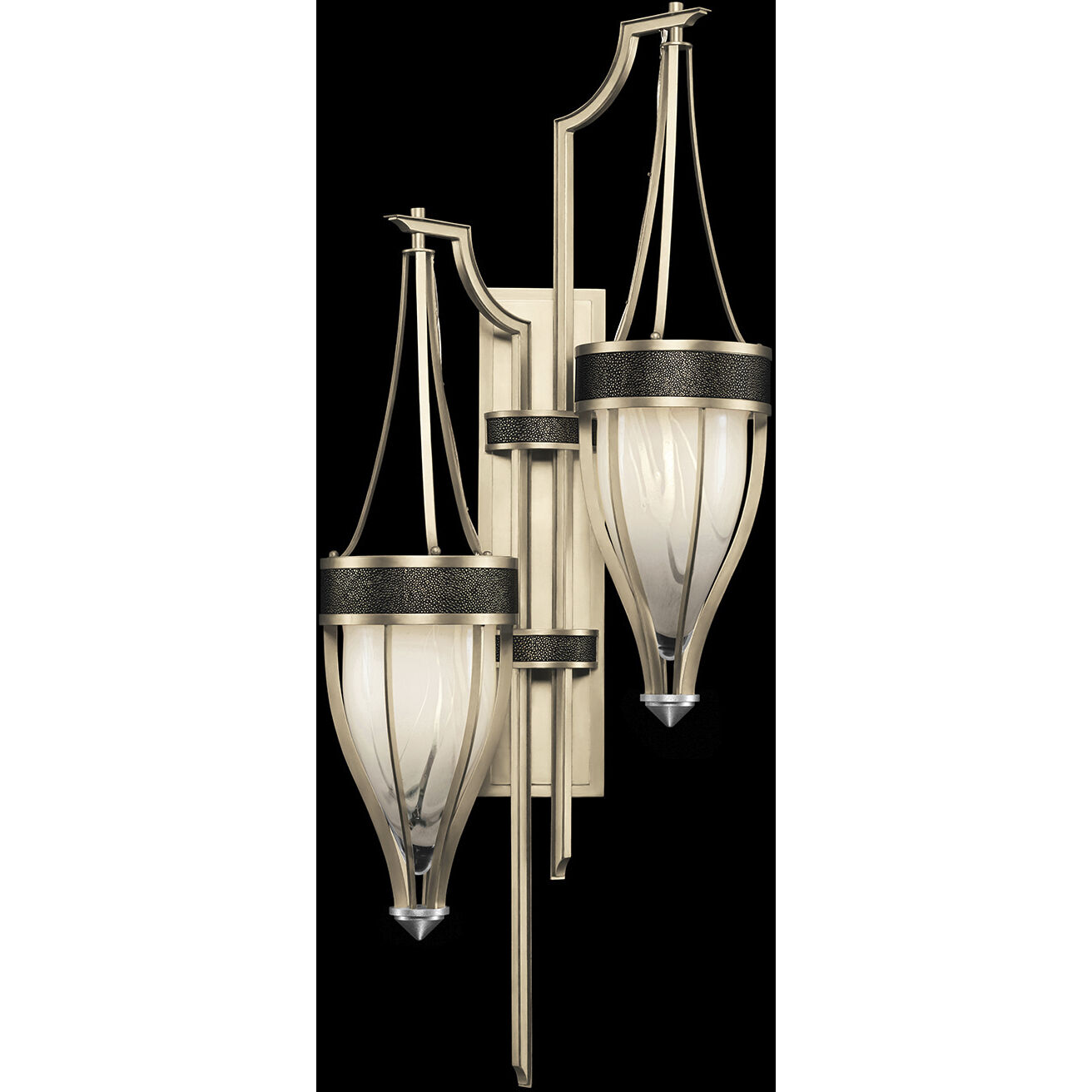 Mirage 2 Light 17.25 inch Gold Sconce Wall Light