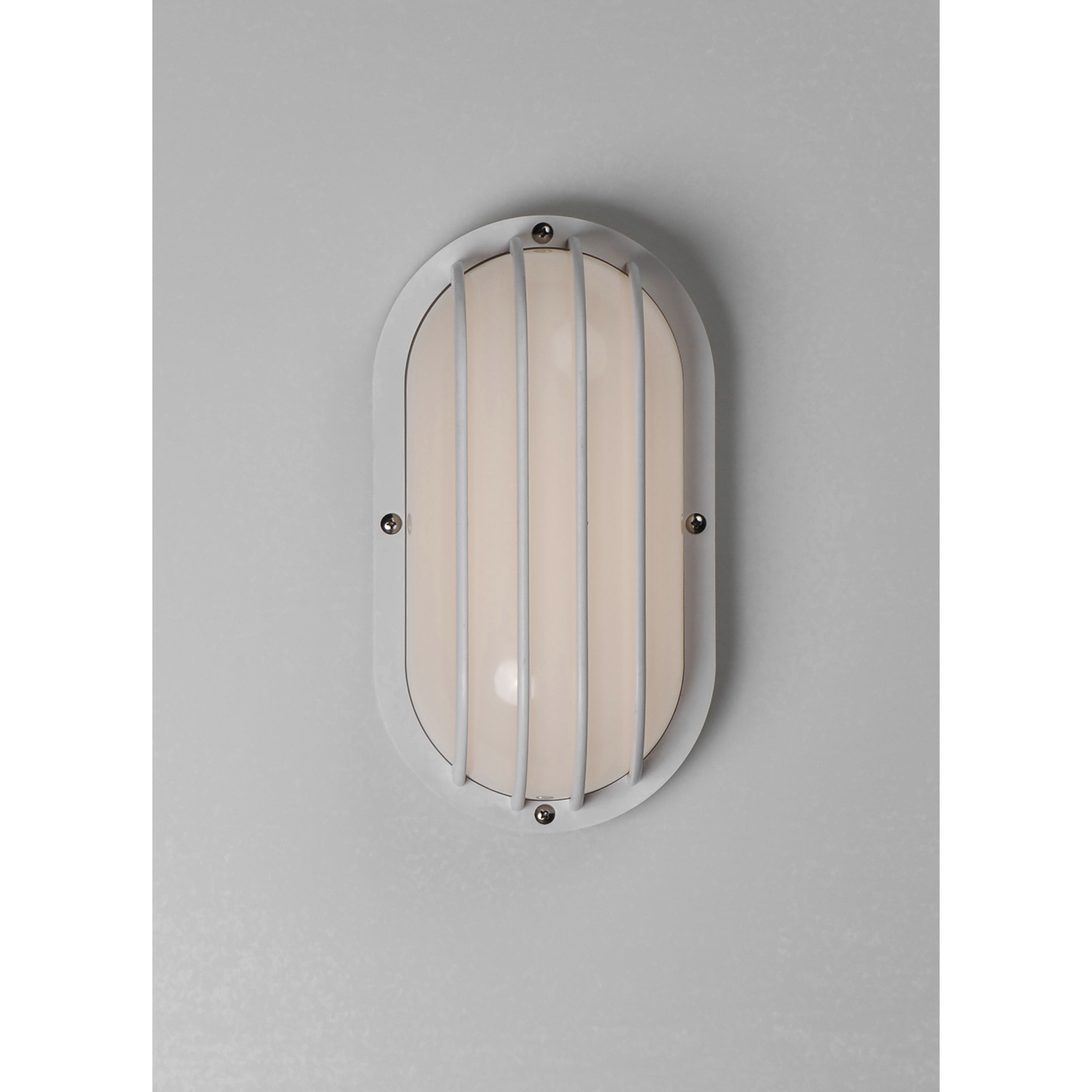 Bulwark LED 6 inch White Outdoor Wall Mount