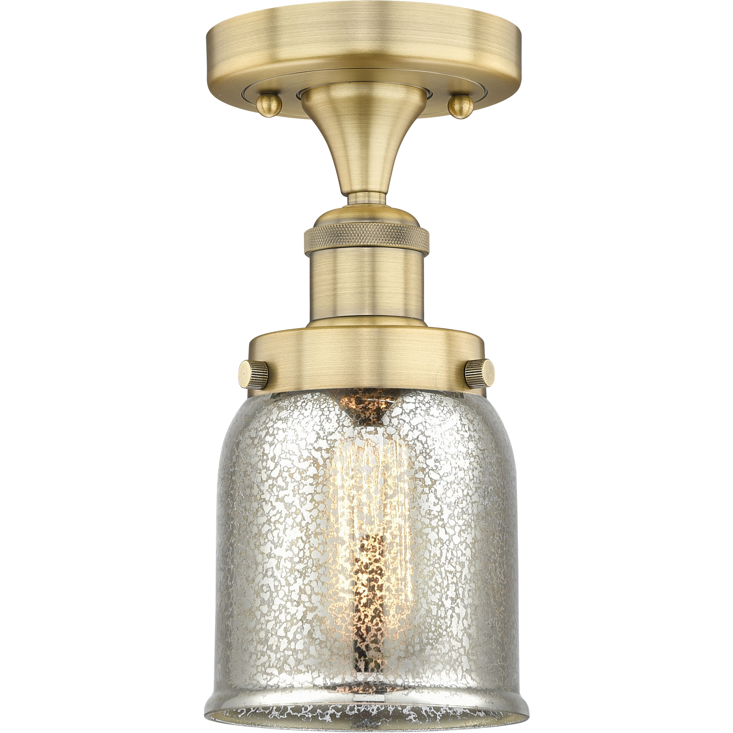 Bell 1 Light 5.00 inch Semi-Flush Mount