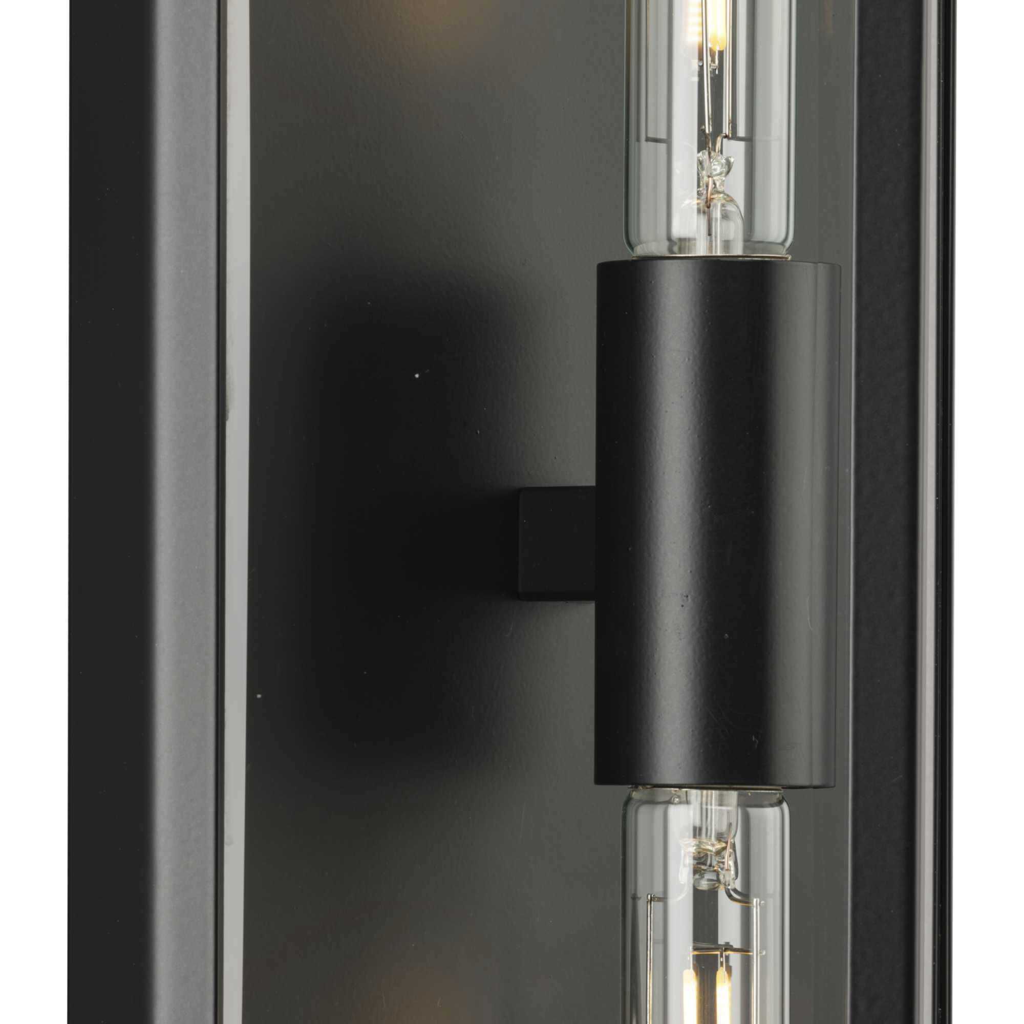 Bristol 2 Light 24 inch Matte Black Outdoor Wall Lantern