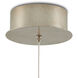 Posh 1 Light 5.5 inch White/Silver Multi-Drop Pendant Ceiling Light
