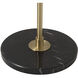Rancho Mirage 61 inch 9 watt Matte Black and Weathered Brass Floor Lamp Portable Light