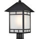 Drexel 1 Light 18 inch Stone Black Outdoor Post Light