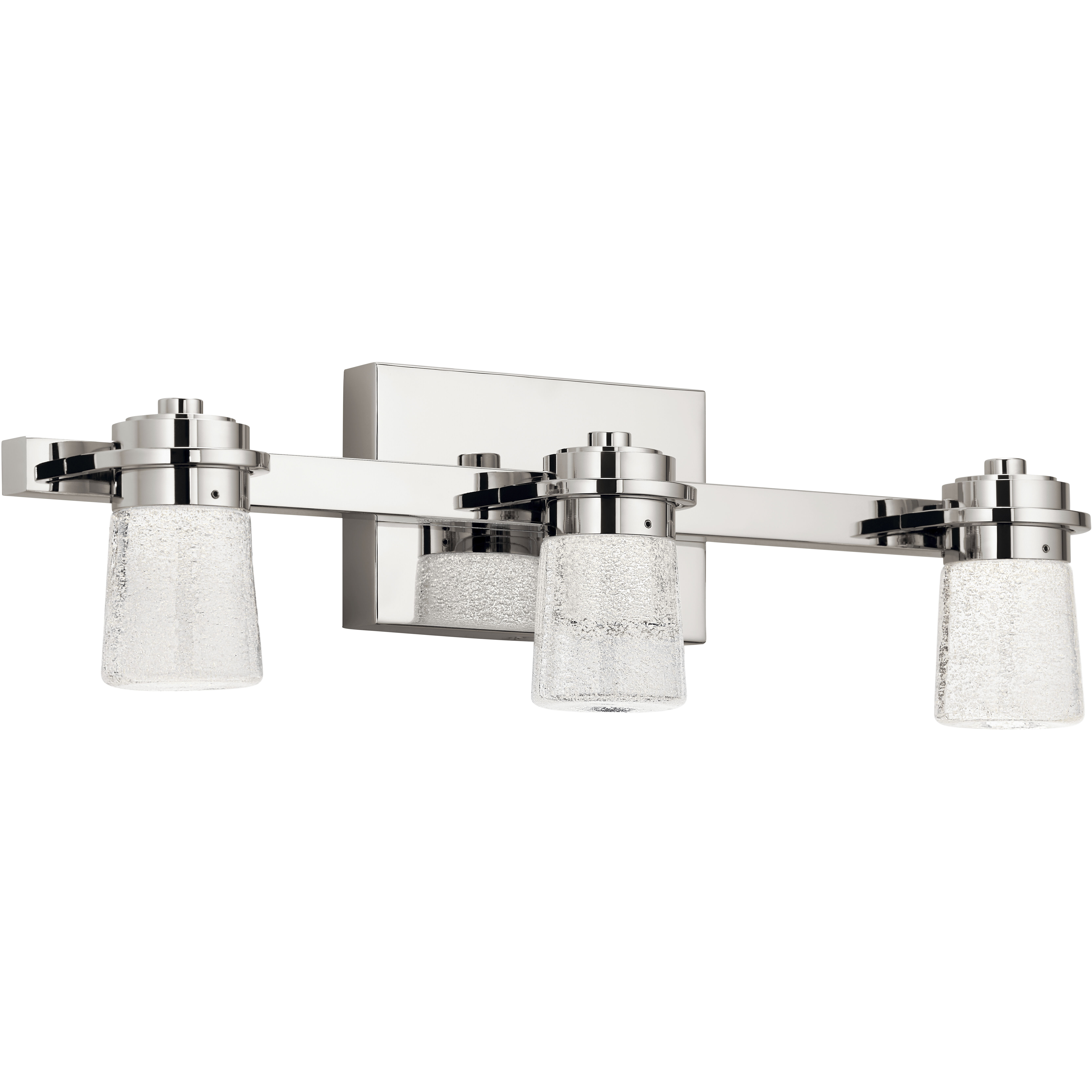 Vada LED 22 inch Polished Nickel Bathroom Vanity Light Wall Light, 3 Arm