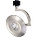 Orb 120 Brushed Nickel LED Track Head - J-Type Ceiling Light