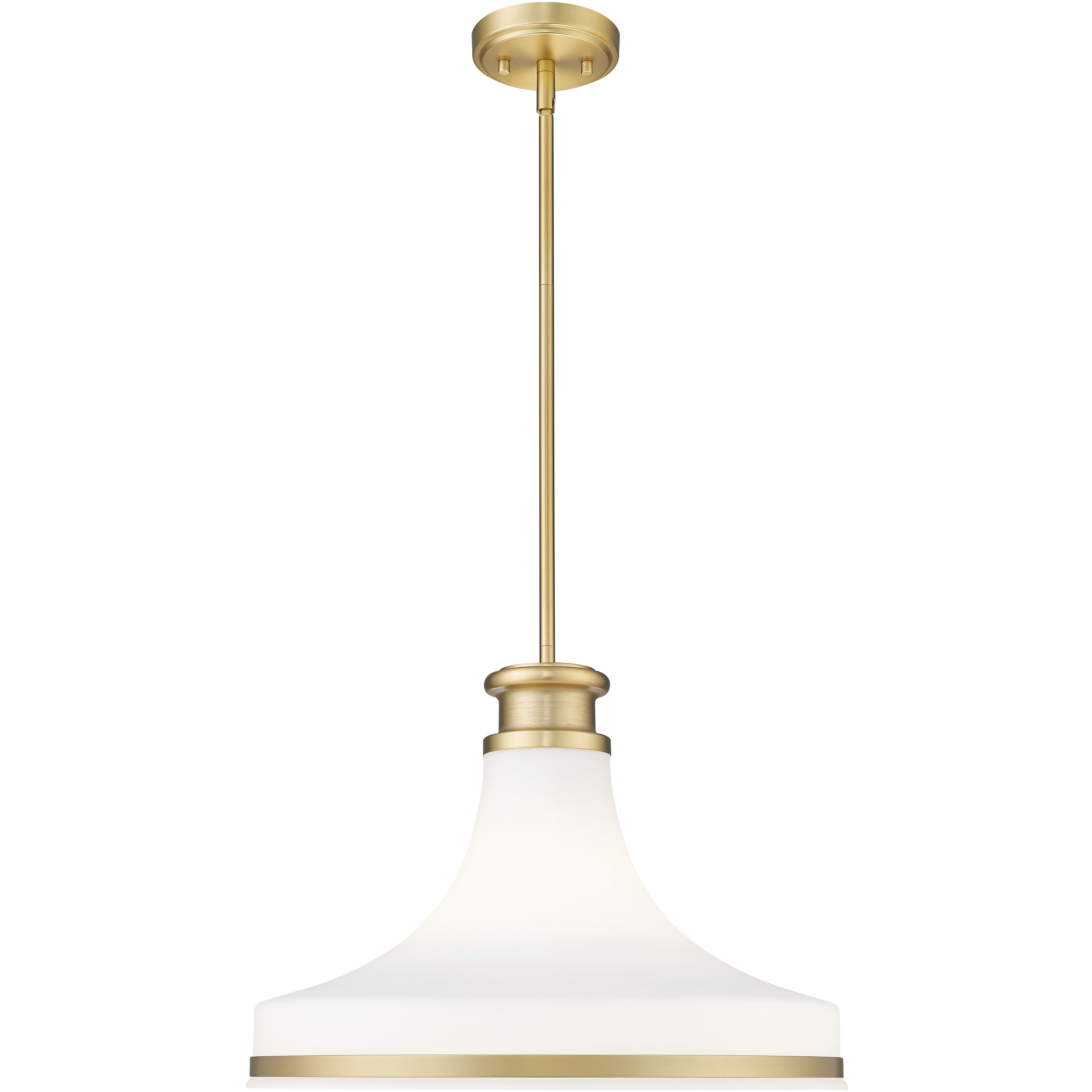 Reznor 1 Light 18 inch Modern Gold Pendant Ceiling Light