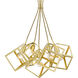 Cassio 5 Light 27.88 inch Olympic Gold Pendant Ceiling Light