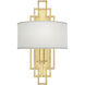 Cienfuegos 1 Light 13.75 inch Gold Sconce Wall Light
