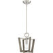 Westend 1 Light 12 inch Satin Platinum Mini Pendant Ceiling Light