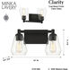 Clarity 2 Light 16 inch Coal Bath Vanity Wall Light