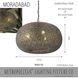 Moradabad 3 Light 24 inch Brass Antique Pendant Ceiling Light