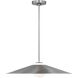 Drew & Jonathan Astra 1 Light 24 inch Brushed Nickel Pendant Ceiling Light, Medium