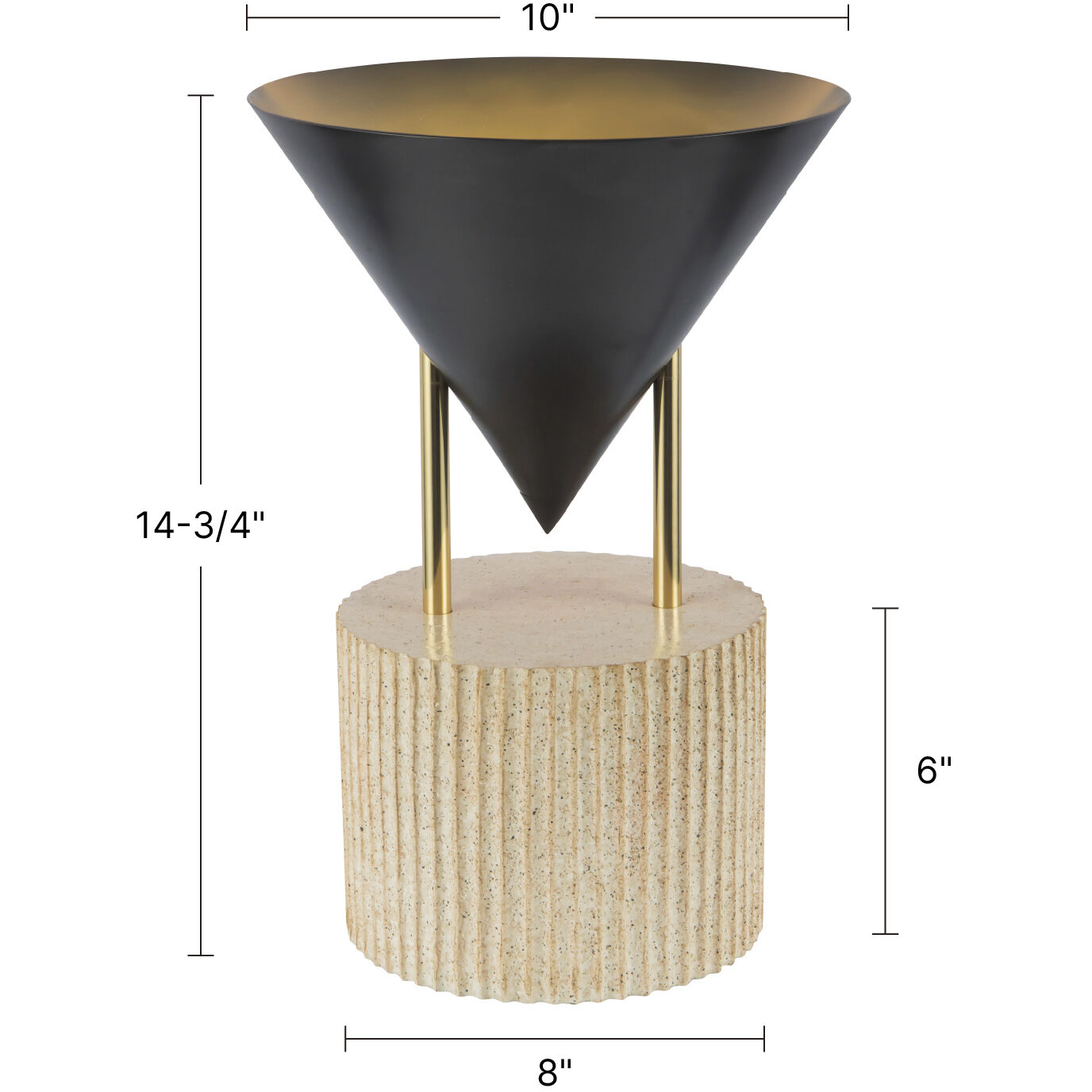 Versus 14.75 inch 60 watt Urban Bronze Table Lamp Portable Light in Steel Shade