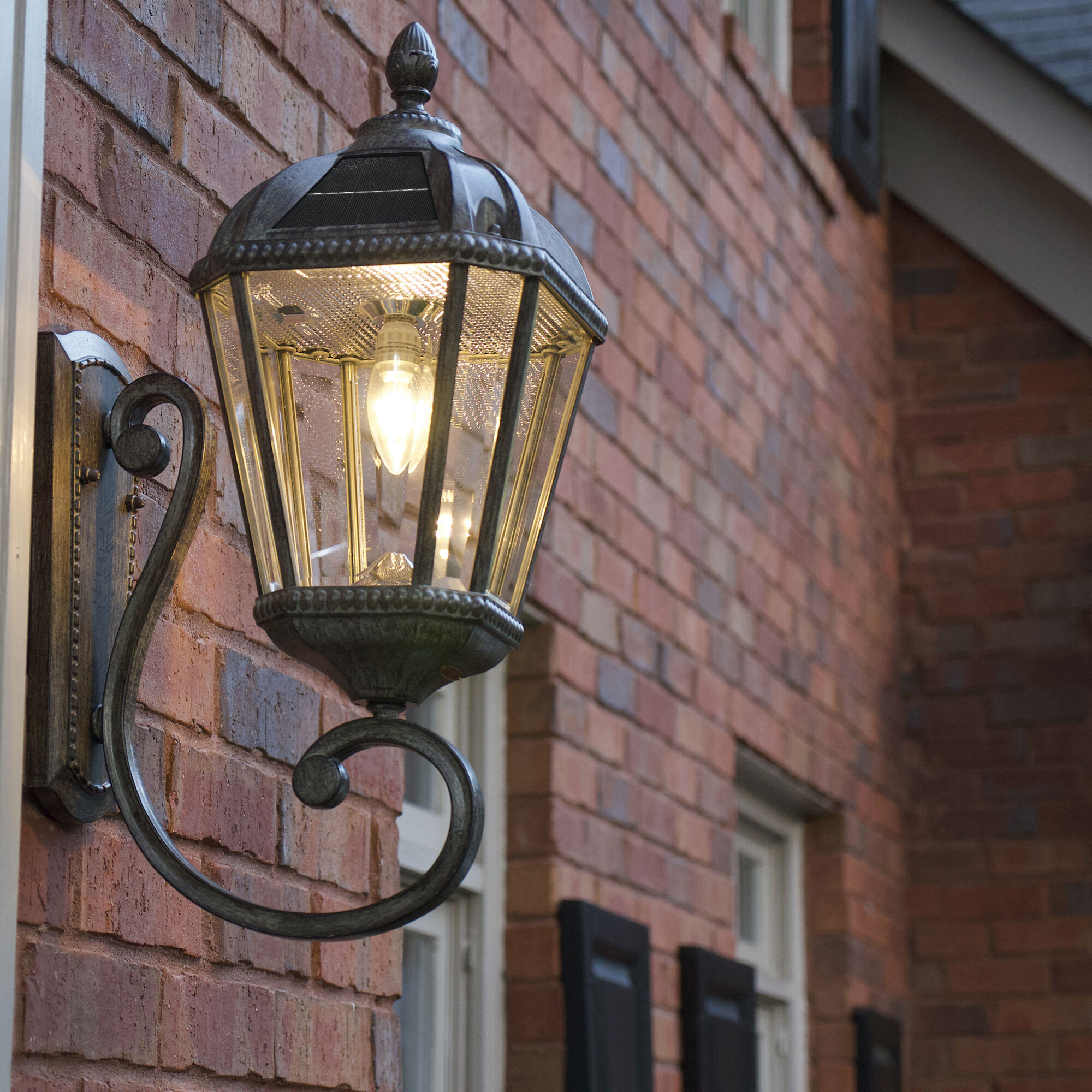 Royal LED 21 inch Weathered Bronze Outdoor Wall Sconce, Solar