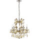 Maria Theresa 6 Light 20 inch Golden Teak Dining Chandelier Ceiling Light in Royal Cut