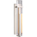 Ian K. Fowler Malik LED 4.5 inch Polished Nickel Sconce Wall Light in Clear Glass, Large