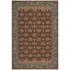 Soumek 108 X 72 inch Dark Brown, Camel, Dark Blue Rug