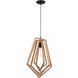 Gem 1 Light 15 inch Espresso Pendant Ceiling Light