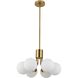 Amanda 6 Light 19 inch Aged Brass Pendant Ceiling Light