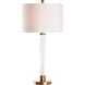 Andrews 24.5 inch 100.00 watt Clear and Gold Table Lamp Portable Light