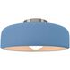 Radiance Collection - Spire 1 Light 10 inch Sky Blue Semi-Flush Ceiling Light, Form+Finish+Function