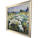 Late Summer Field Green and White and Purple and Multi Framed Art