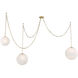 Marbelle 3 Light 80.25 inch Legacy Brass Pendant Ceiling Light