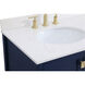 Irene 42 X 22 X 34 inch Blue Vanity Sink Set