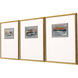 Broken Landscape Gray and Metallic and Rust and Turquoise Framed Art, The Studio
