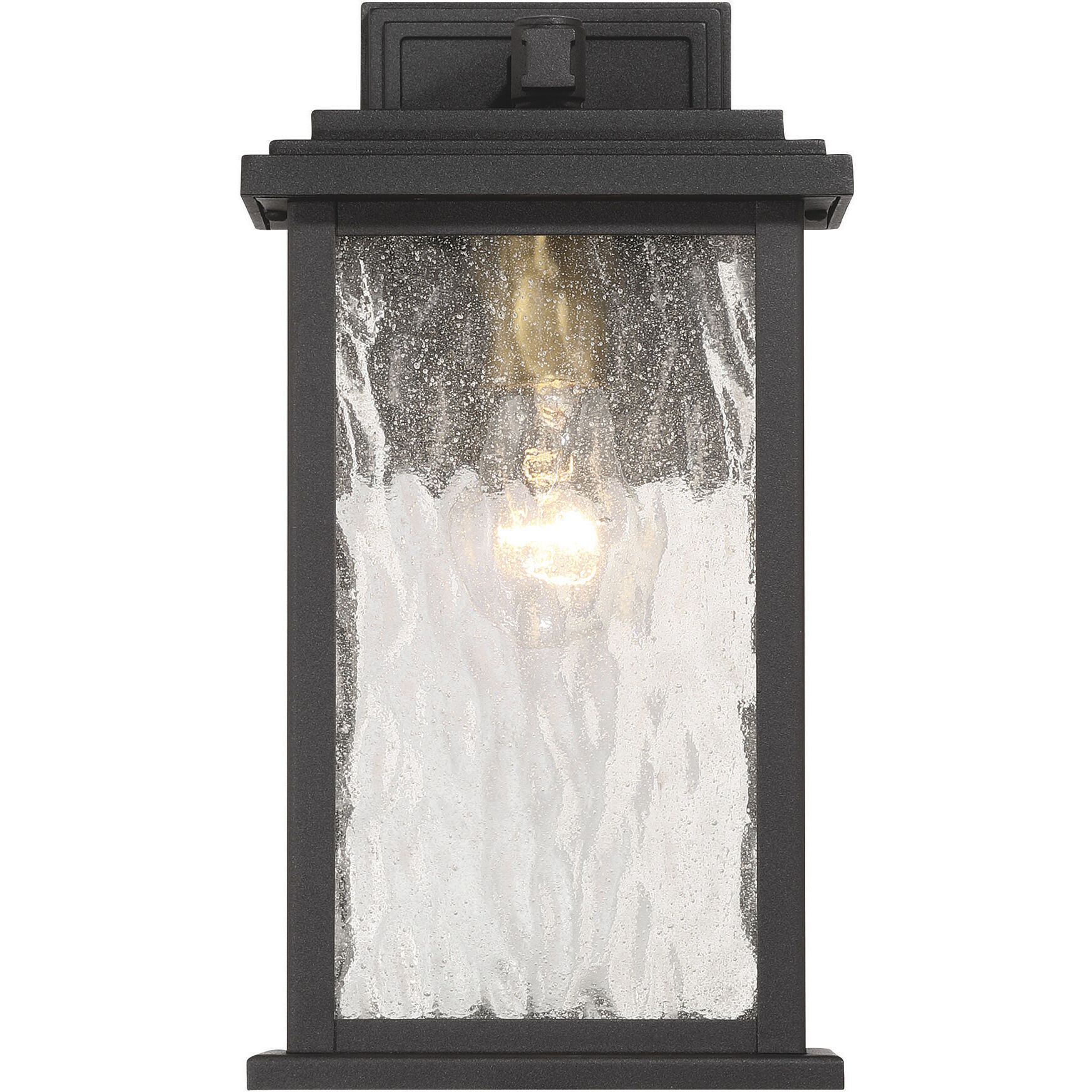 Estate 1 Light 13 inch Black and Brass Outdoor Wall Sconce