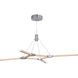 Horizon LED 37 inch Chrome Chandelier Ceiling Light