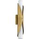 Crescendo 2 Light 5.25 inch Natural Brass Wall Sconce Wall Light