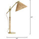 Fitzgerald 20 inch 60 watt Brushed Brass Table Lamp Portable Light, Inline