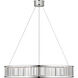 Chapman & Myers Iterna LED 30 inch Polished Nickel Ring Chandelier Ceiling Light in Crystal