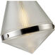 Willard 1 Light 13.5 inch Polished Nickel/Prismatic Glass Pendant Ceiling Light in Clear Prismatic Glass