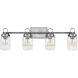 Penley 4 Light 30 inch Polished Nickel Vanity Light Wall Light