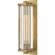 Marcel 1 Light 18.5 inch Heritage Brass Outdoor Wall Mount Lantern