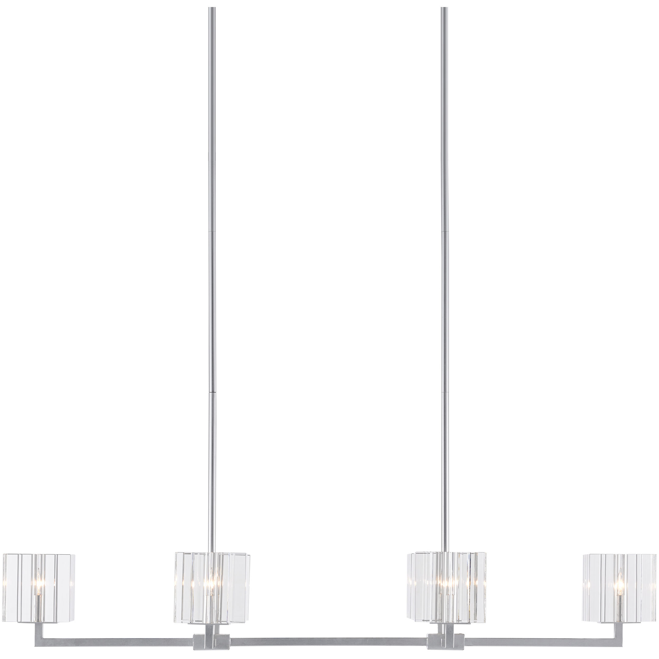 Valerio 6 Light 48 inch Silver Leaf Chandelier Ceiling Light