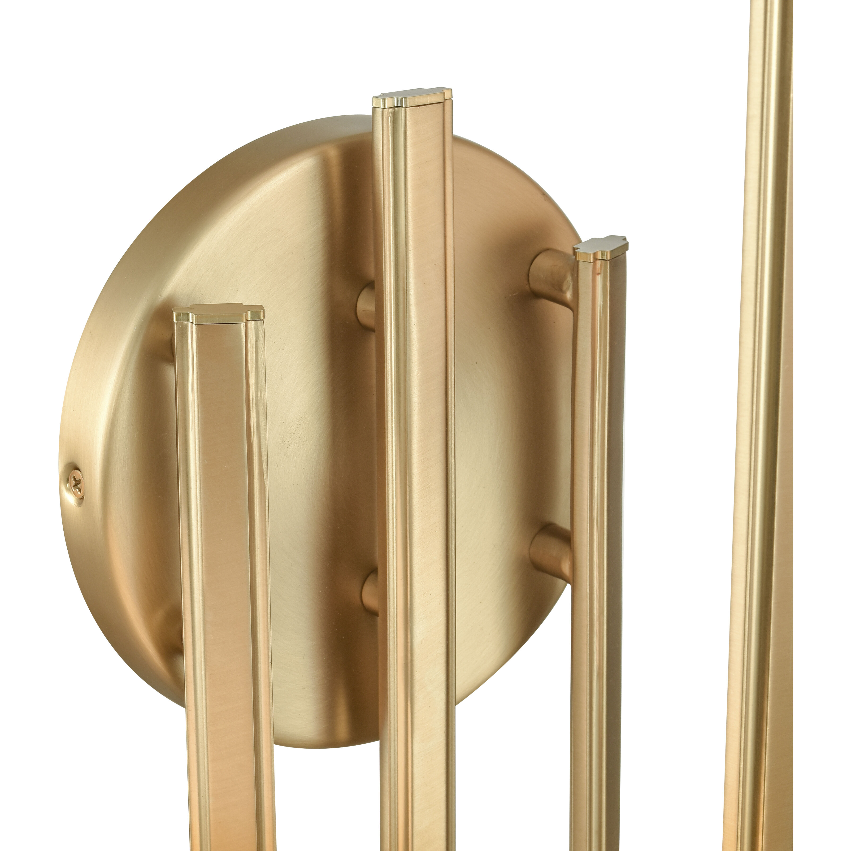 Caroline 3 Light 13.25 inch Brushed Gold Sconce Wall Light, Left