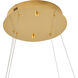 Canada LED 26 inch Gold Chandelier Ceiling Light