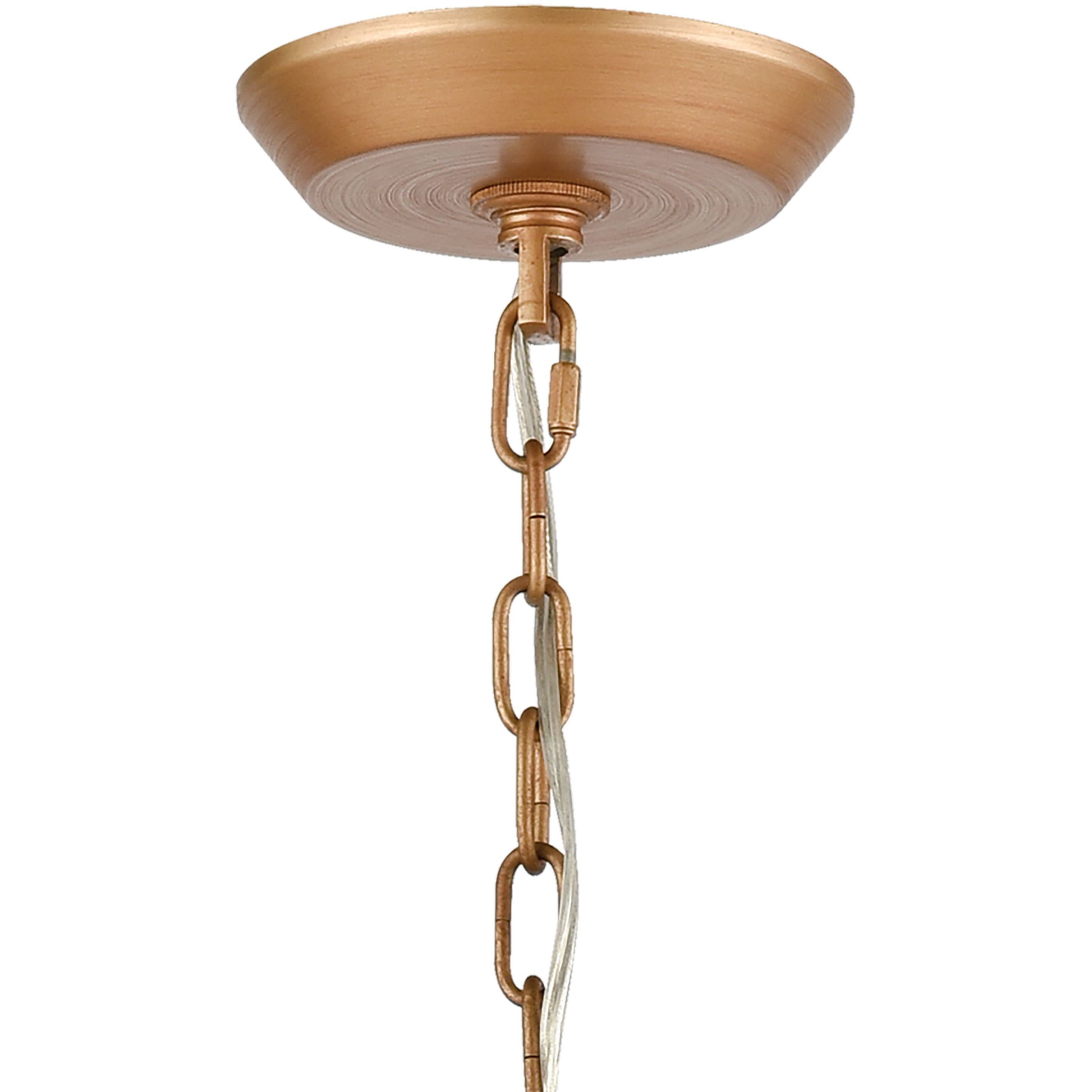 Naples 8 Light 26 inch Matte Gold Chandelier Ceiling Light