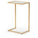 Chelsea House 26 X 16 inch Gold Leaf/Clear Side Table
