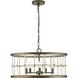Lattimore 5 Light 22 inch Aged Brass Chandelier Ceiling Light, Design Series