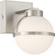 Emma 5.5 inch Brushed Steel Wall Sconce Wall Light